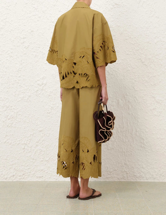 Mahon Embroidered Shirt & Pant Set