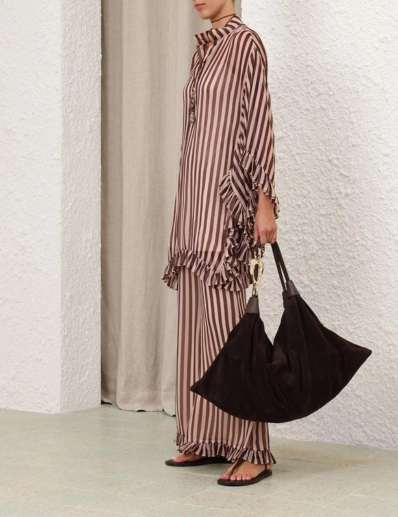 Balance Ruffle Tunic & Flare Pant Set