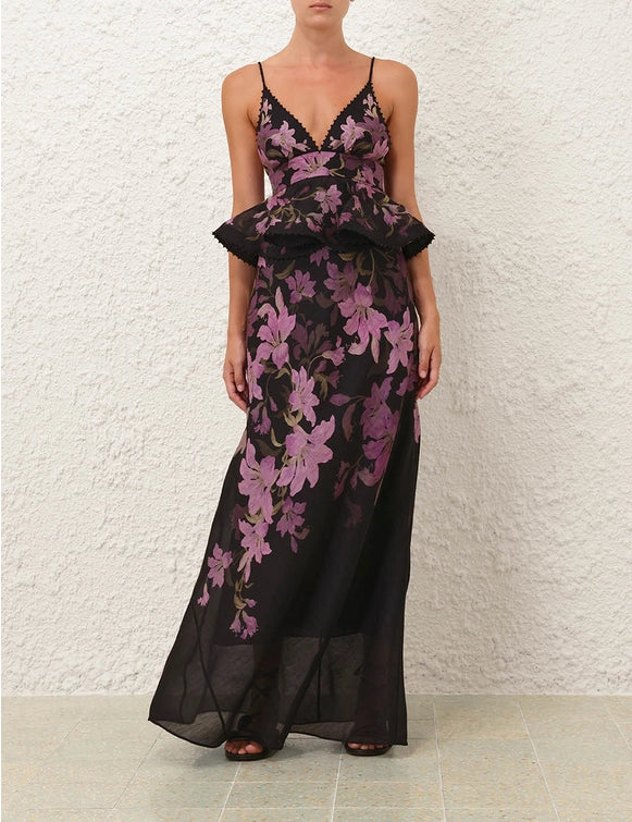 Dawning Ruffle Slip Dress