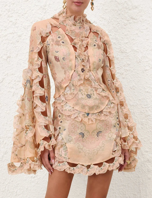 Rebellion Scallop Mini Dress