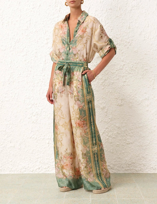 August Relaxed Pant & Short Sleeve Shirt Set