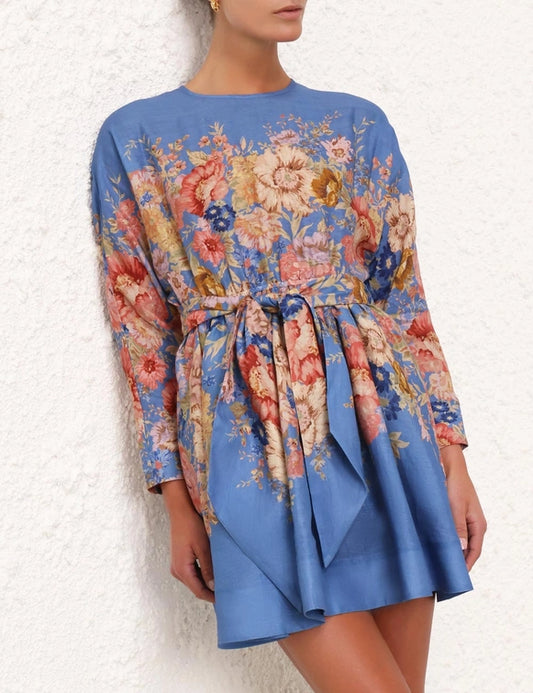 August Long Sleeve Mini Dress