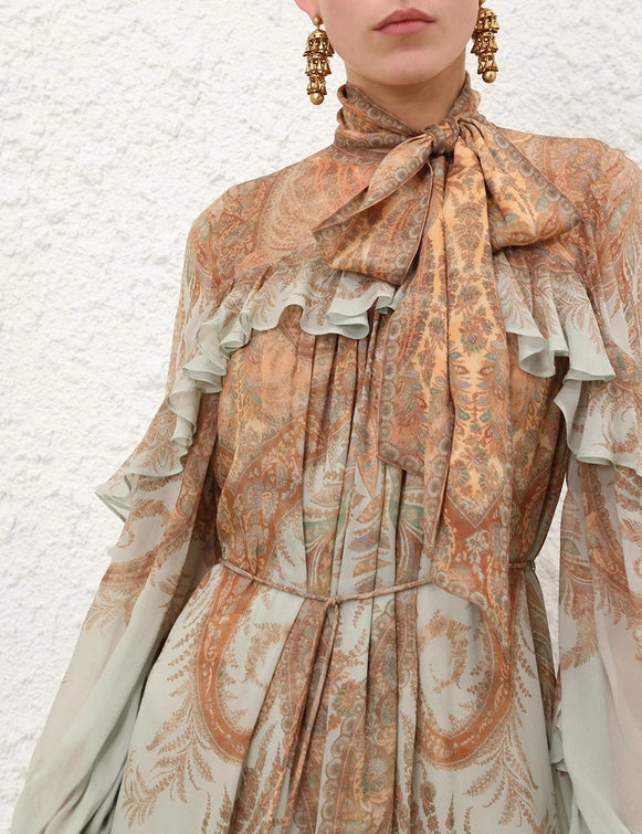 Memento Flutter Midi Dress