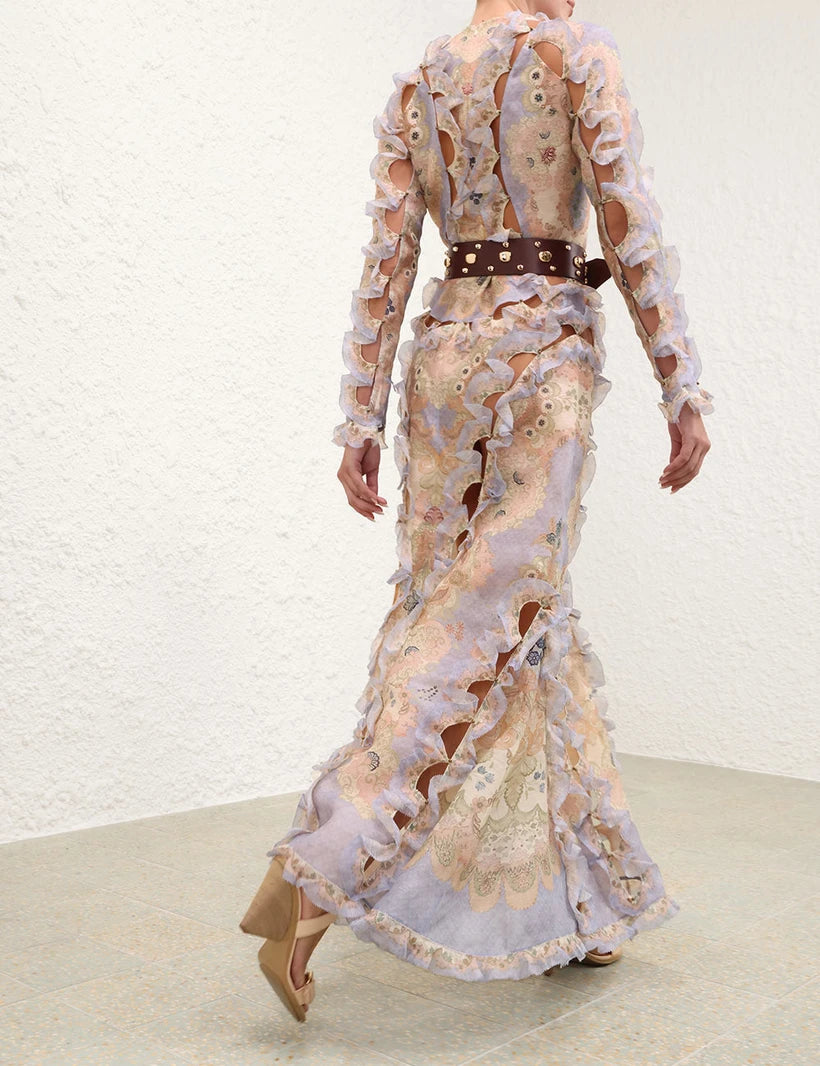 Rebellion Scallop Maxi Dress