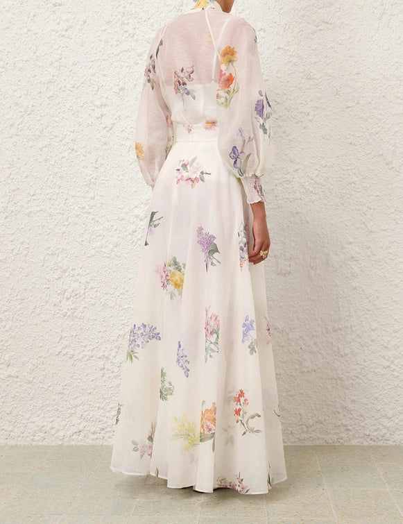 Natura Maxi Skirt & Blouse Set
