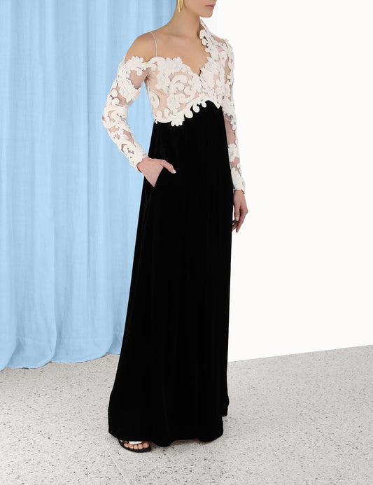 Sensory Velvet Bodice Gown