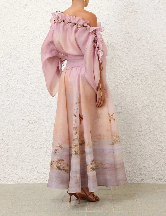Dawning Ruffle Maxi Dress
