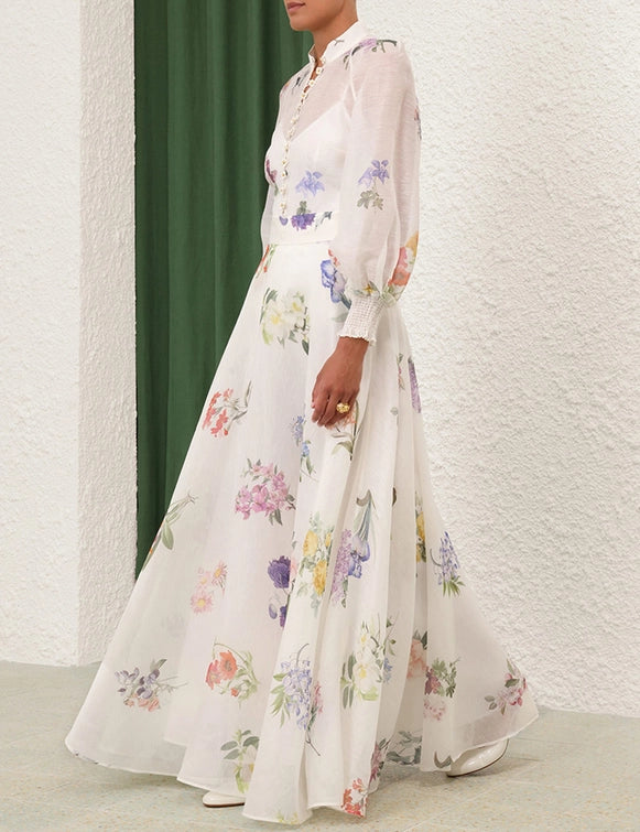 Natura Maxi Skirt & Blouse Set
