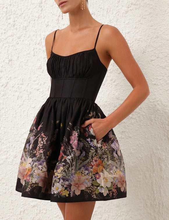 Natura Ruched Mini Dress
