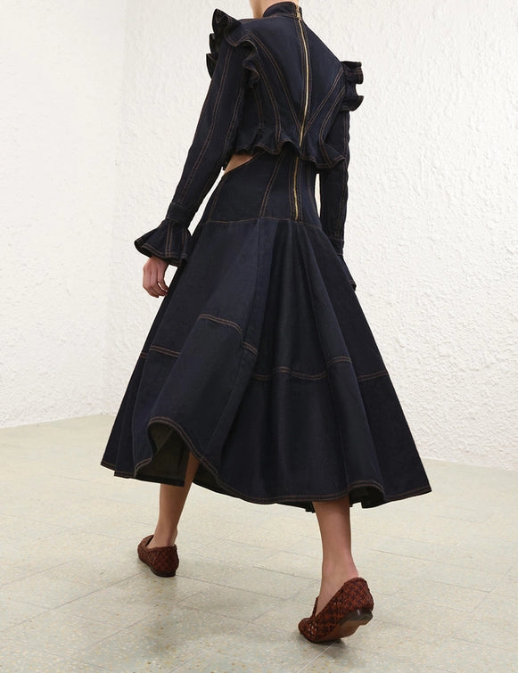 Hypnotic Denim Midi Dress