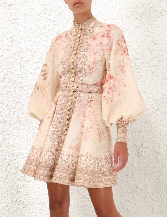 Illuminate Buttoned Mini Dress