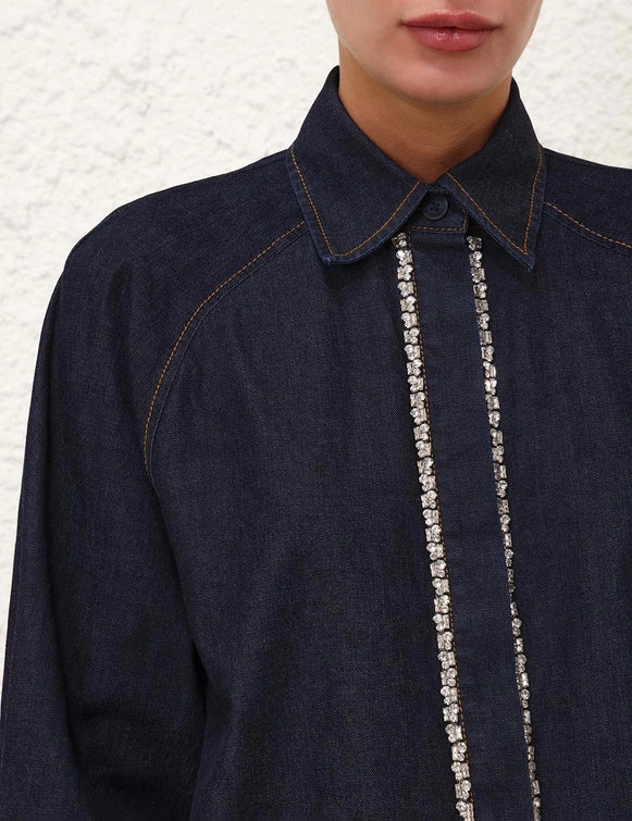Illustration Denim Shirt