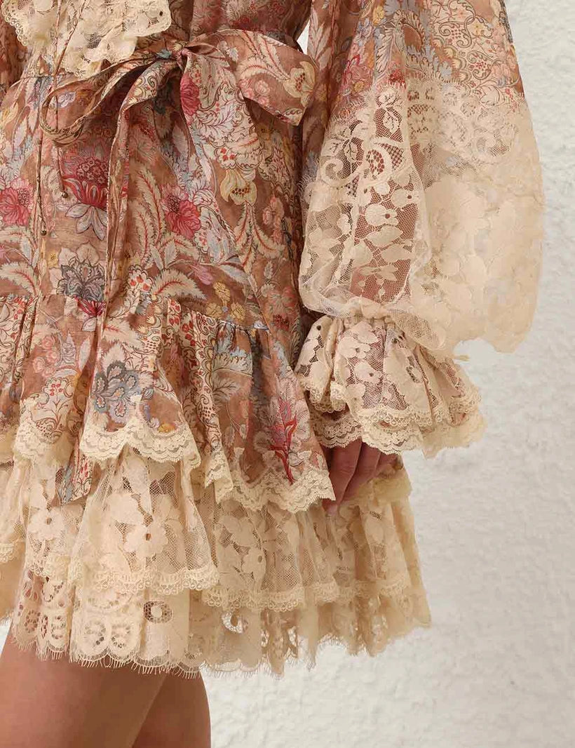 Rebellion Lace-Up Mini Dress