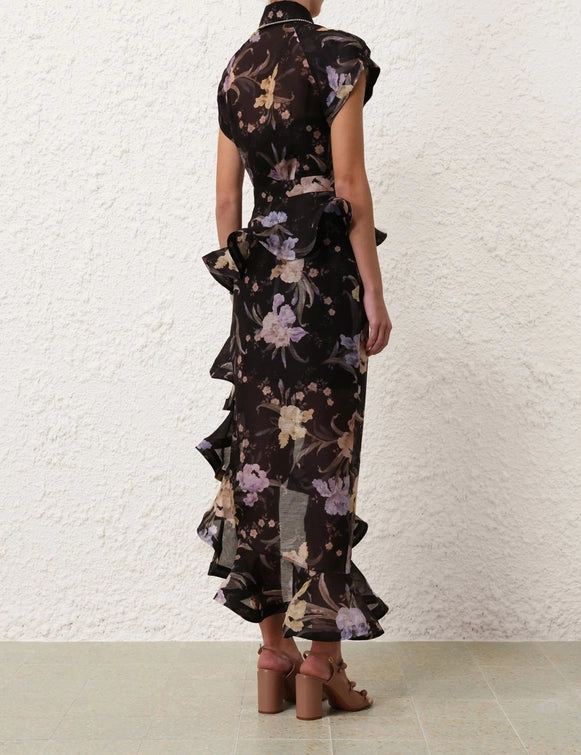 Eden Fitted Blouse & Waterfall Skirt Set