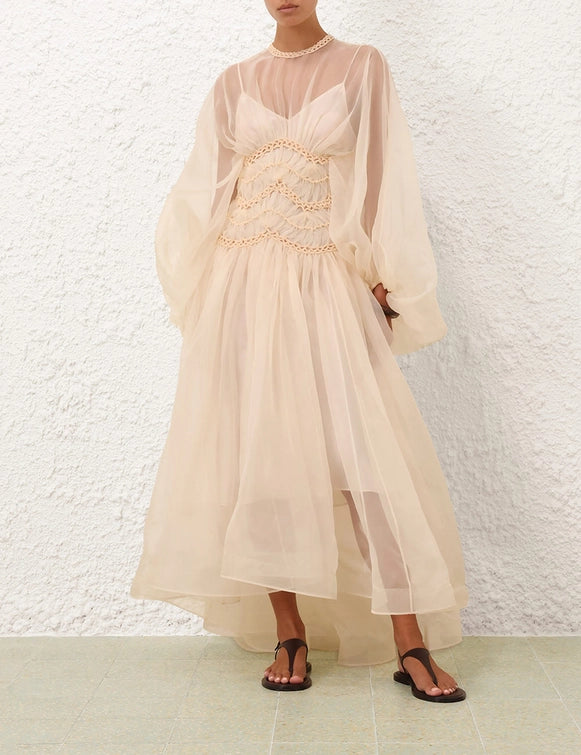 Illuminate Macrame Gown