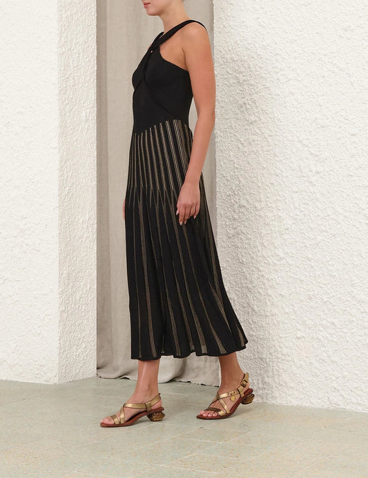 Rebellion Striped Halter Dress