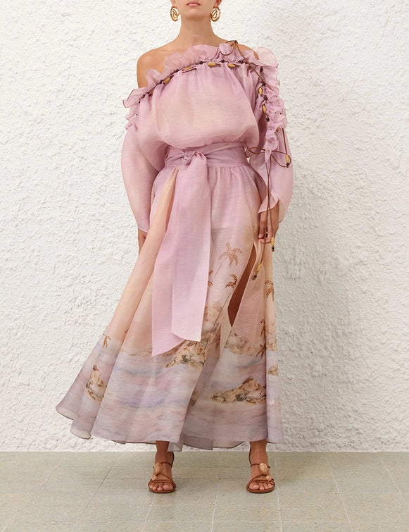 Dawning Ruffle Maxi Dress