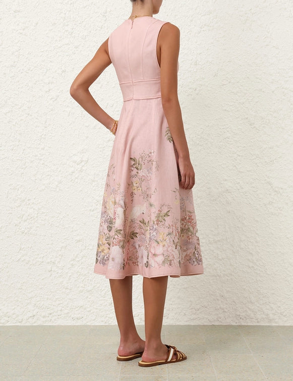Waverly Plunge Midi Dress