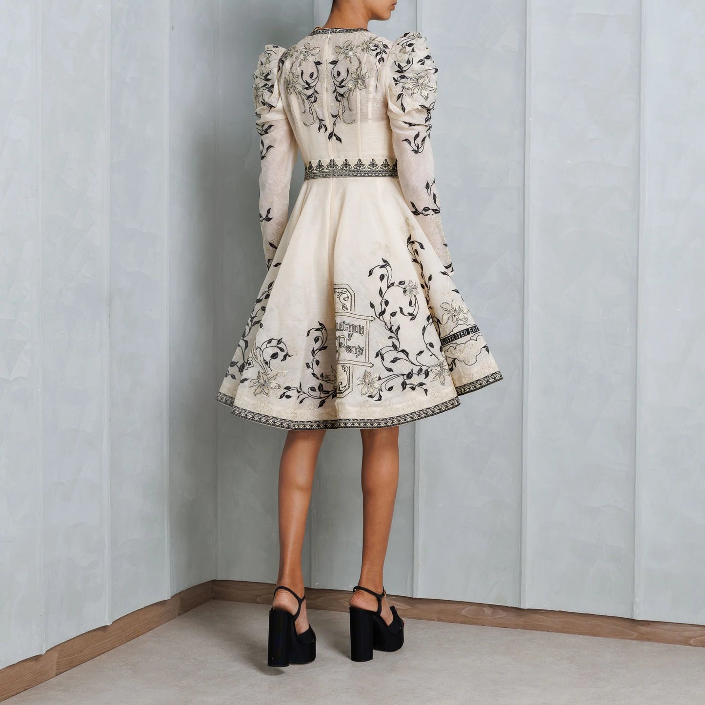 Lyrical Embroidery Mini Dress