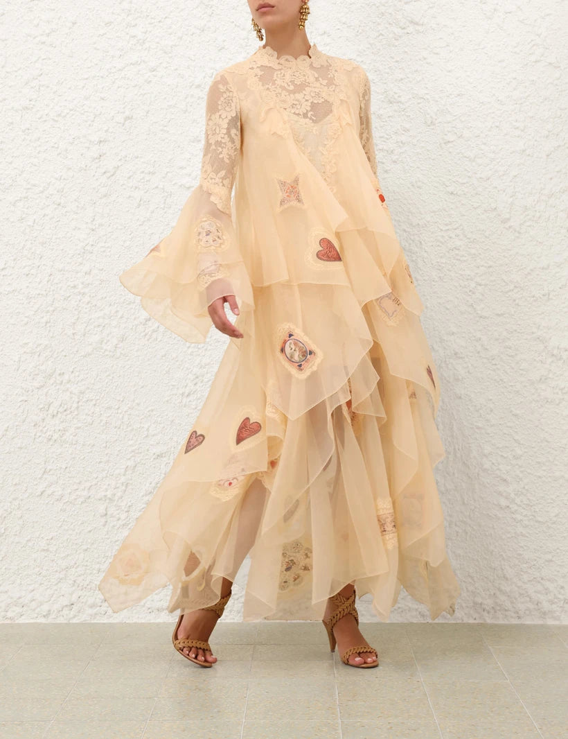 Hypnotic Cascading Gown