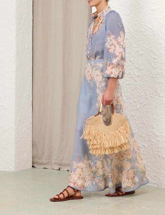 Cascadian Billow Blouse & Bias Skirt Set