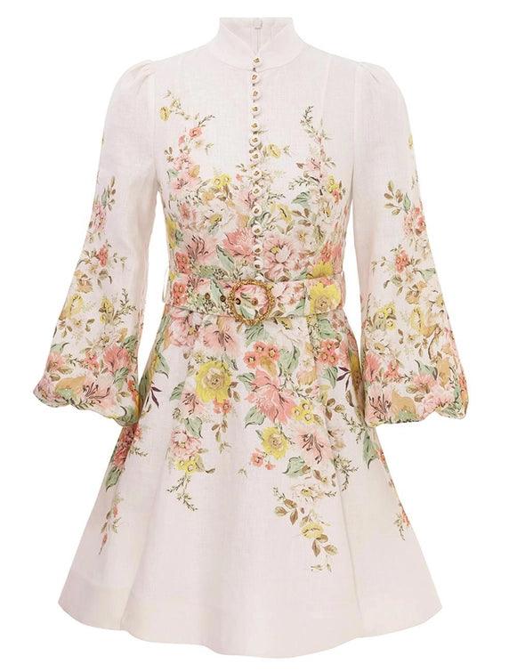 Matchmaker Buttoned Mini Dress