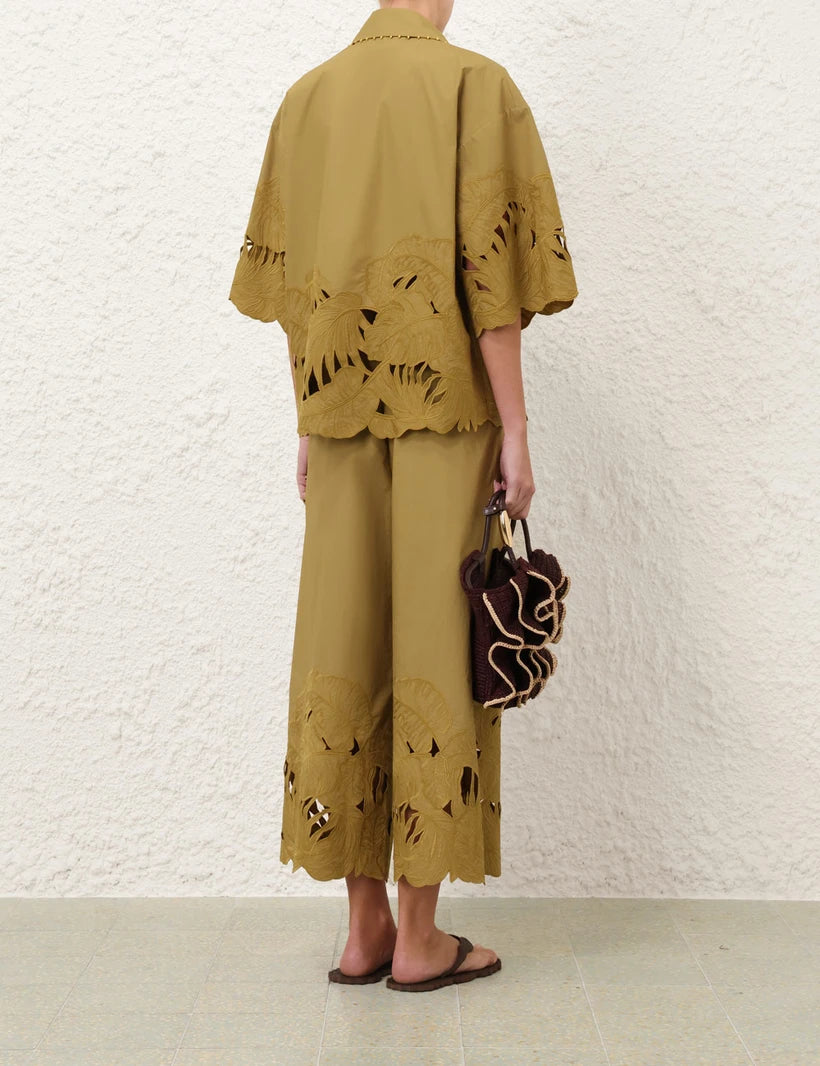 Mahon Embroidered Shirt & Pant Set