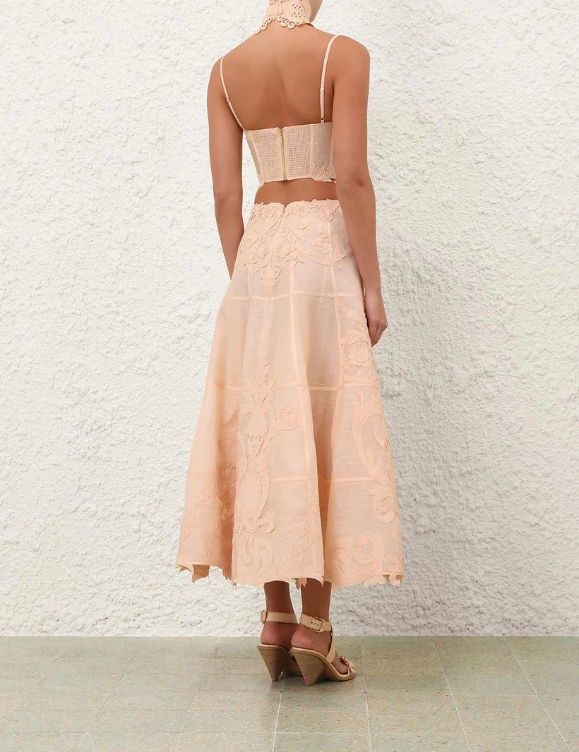 Rebellion Filigree Bodice & Midi Skirt Set