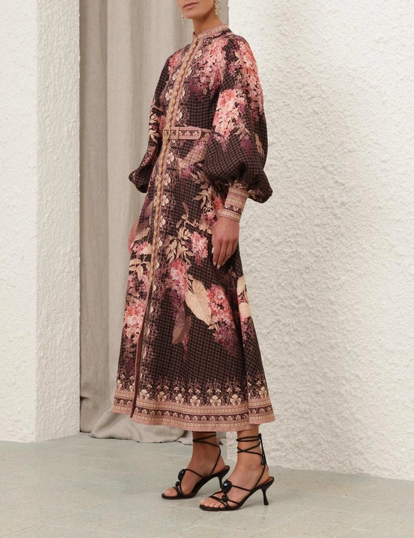 Illuminate Buttoned Midi Dress