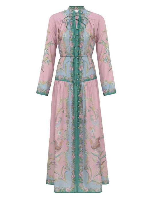 Indra Long Sleeve Maxi Dress