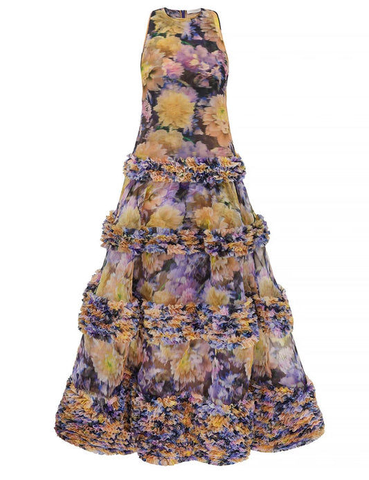 Luna Ruffle Maxi Dress