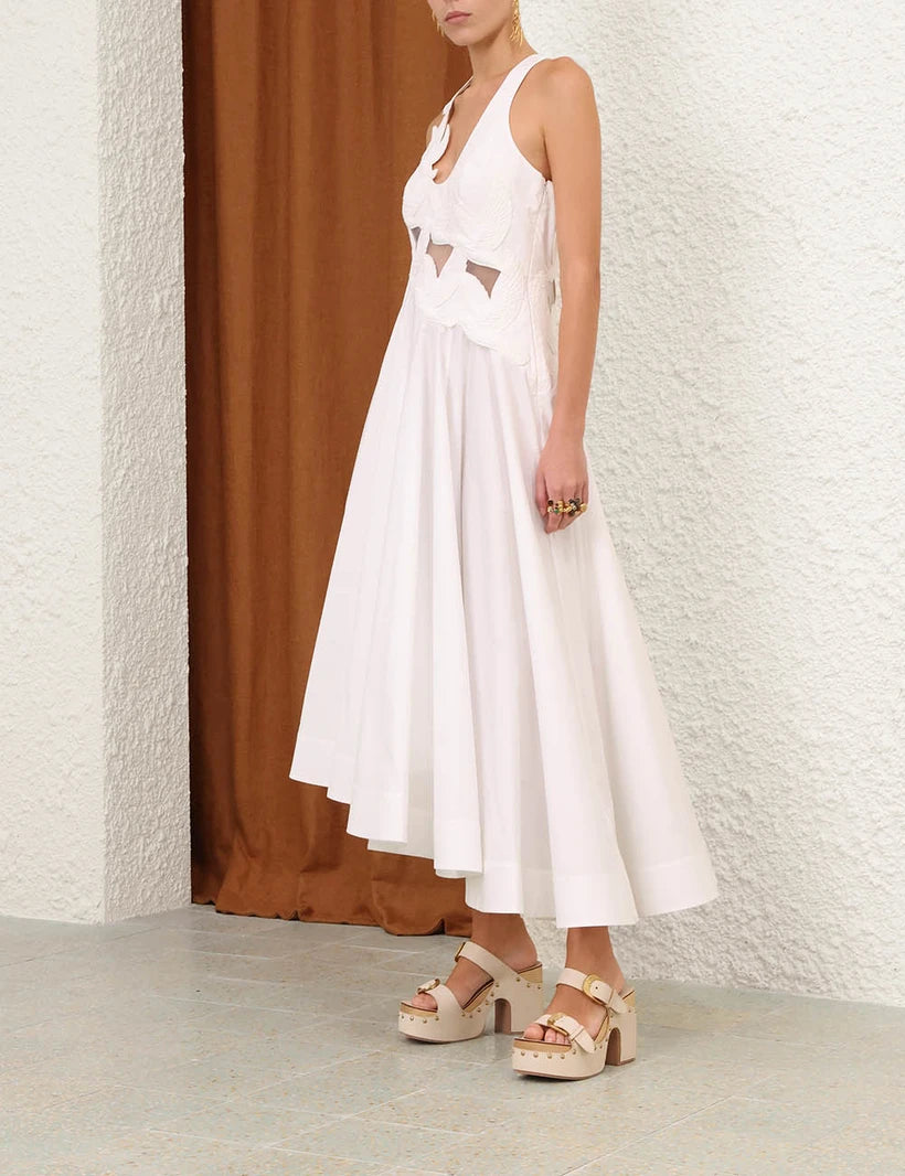 Luna Applique Midi Dress