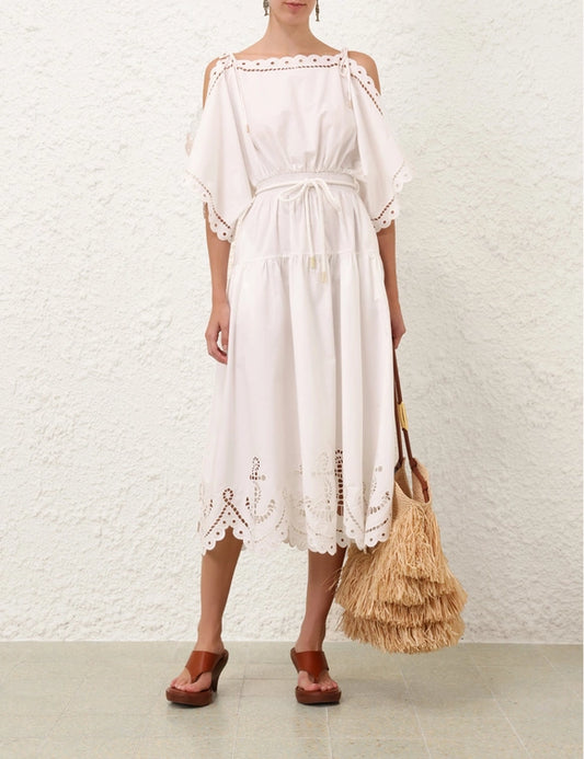 Scarborough Embroidered Midi