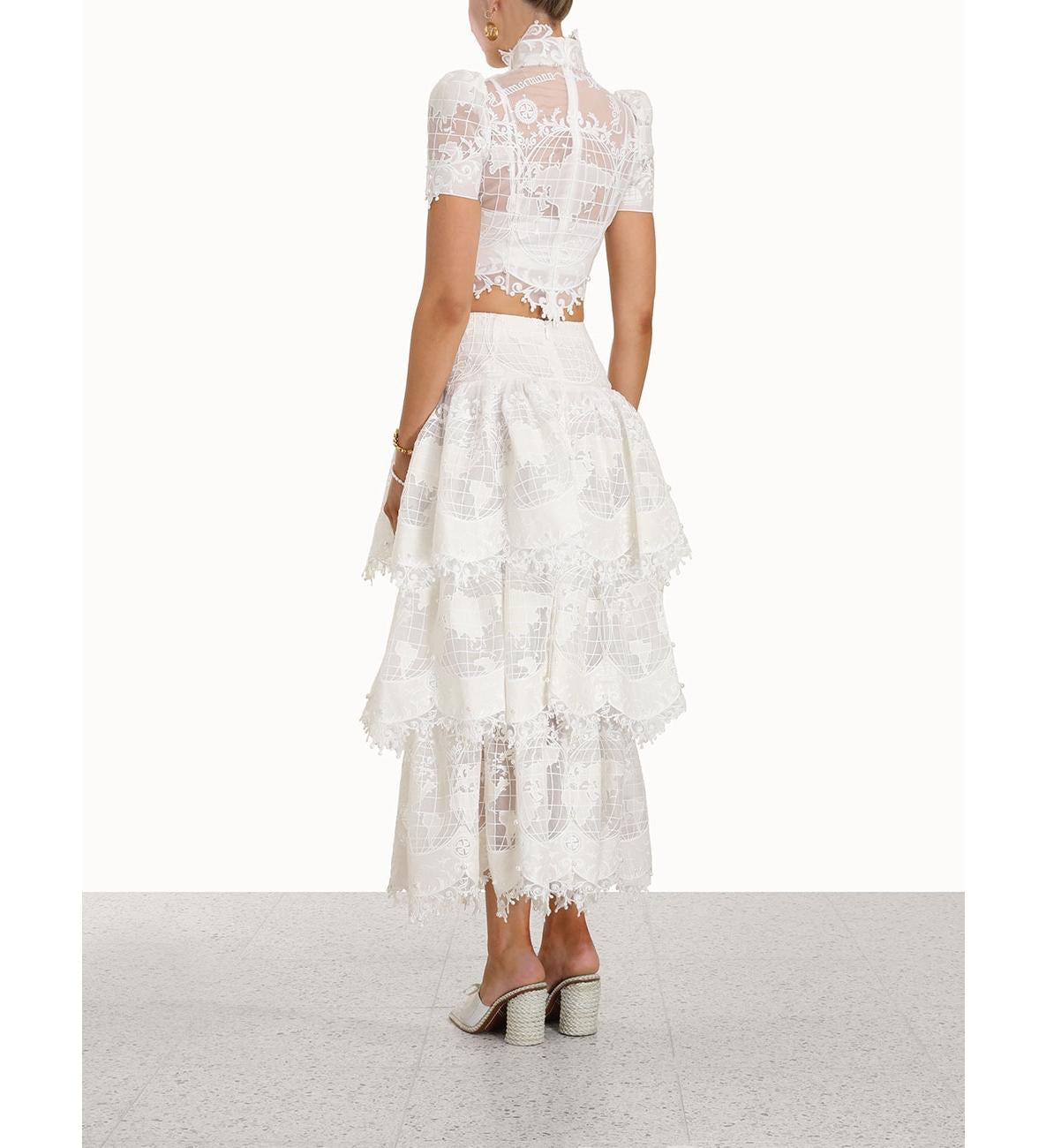 High Tide Embroidered Bodice & Skirt Set