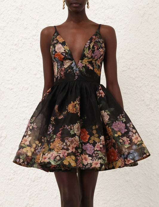 Pavilion V Neck Mini Dress