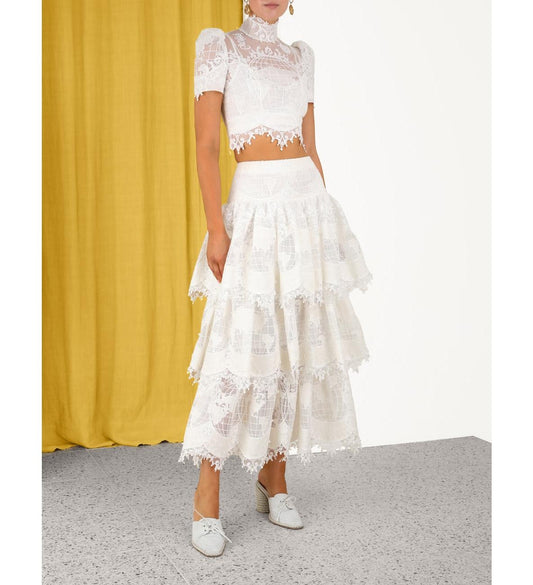 High Tide Embroidered Bodice & Skirt Set