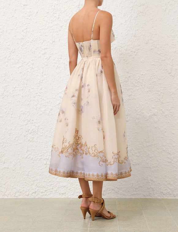 Hypnotic V Neck Midi Dress