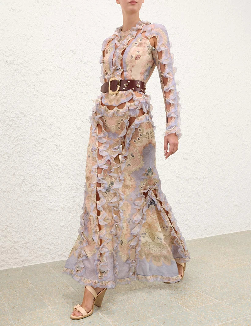 Rebellion Scallop Maxi Dress