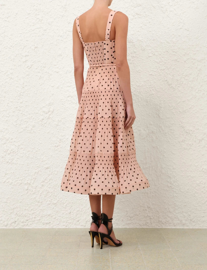 Pleated Draped Mini Dress