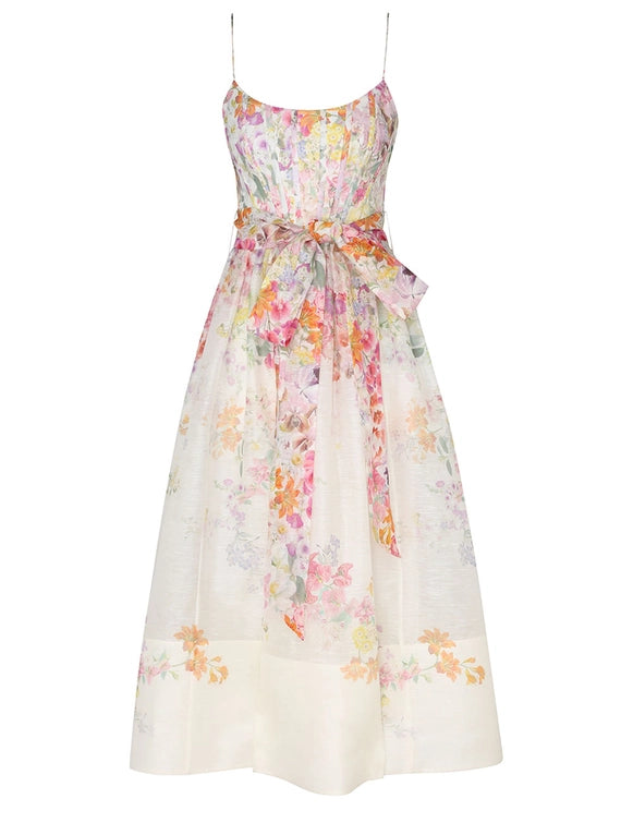 Natura Corset Midi Dress Style
