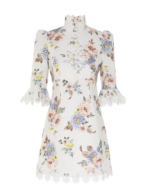 Appliqué Mini Dress
