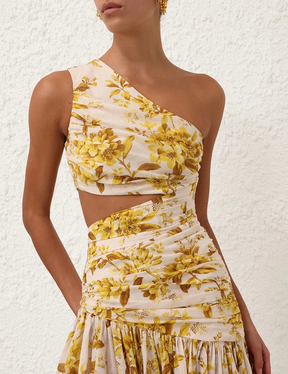 Golden Asymmetric Dress