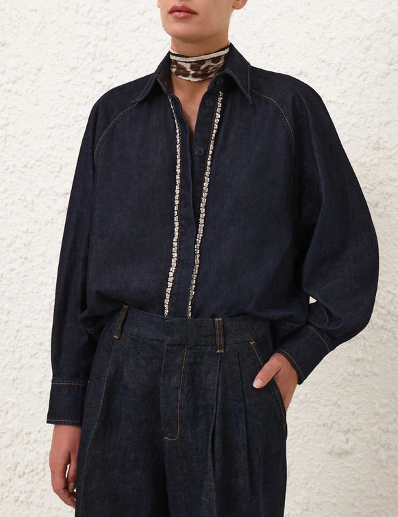 Illustration Denim Shirt