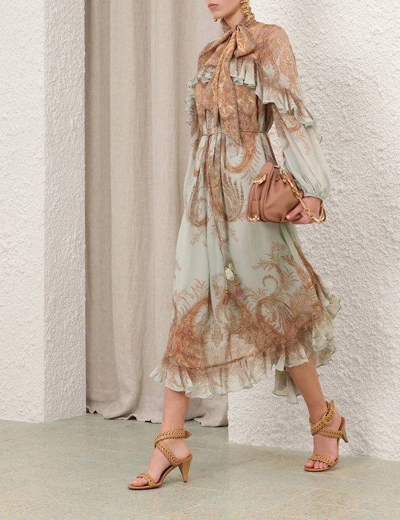 Memento Flutter Midi Dress