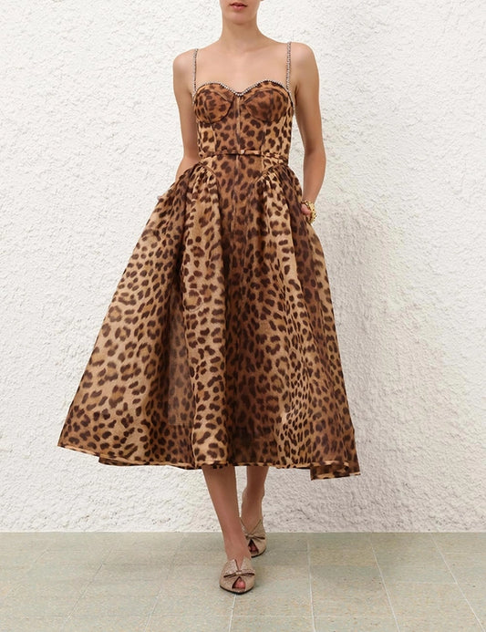 Crush Panelled Midi Dress