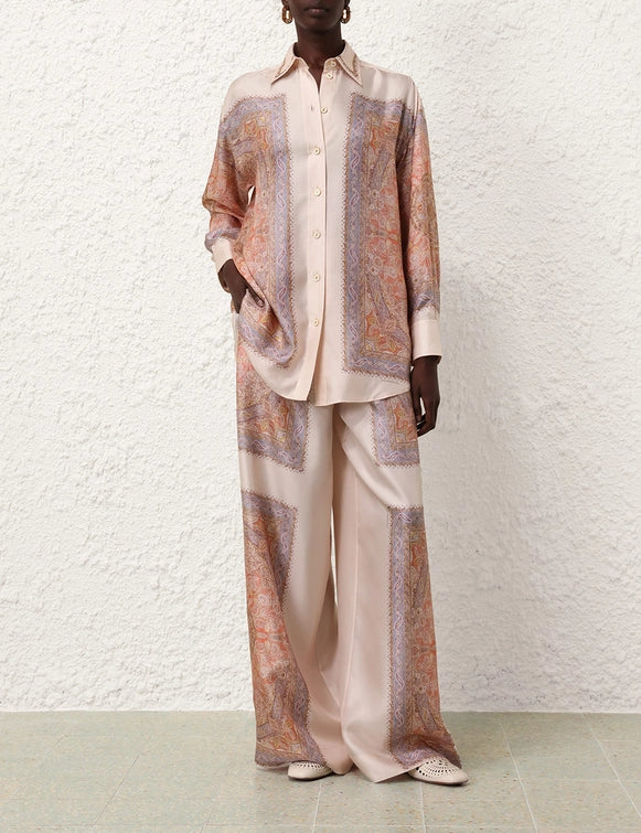 Illustration Paisley Shirt & Pant Set