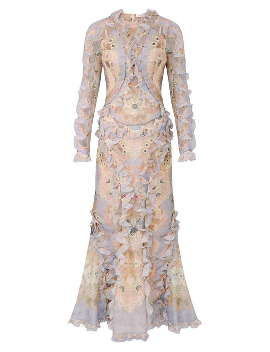 Rebellion Scallop Maxi Dress