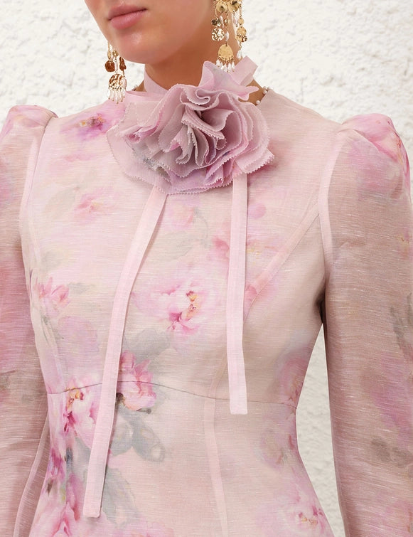 Crush Flower Midi Dress