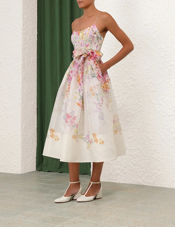 Natura Corset Midi Dress Style