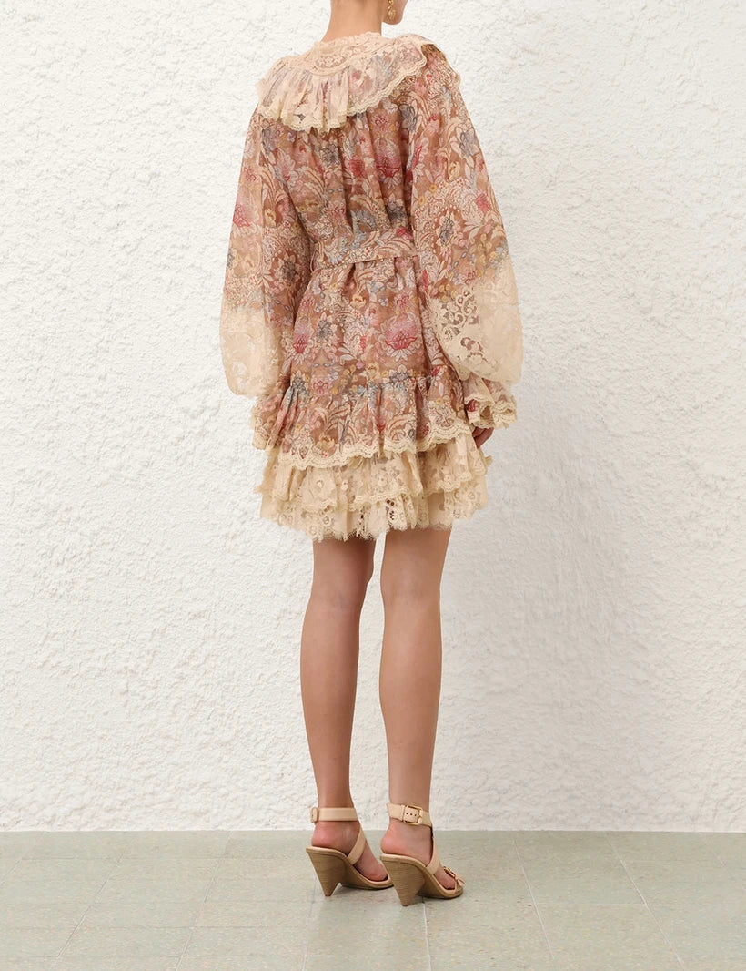 Rebellion Lace-Up Mini Dress